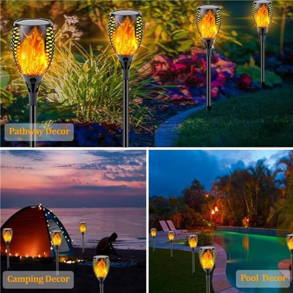 Solar Halloween Lights Outdoor(Super Larger Size & Upgraded Vivid Flame) - Picture 10 of 14